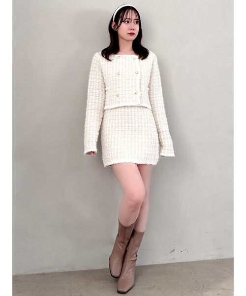 dazzlin ジャケット ノーカラージャケット 「セットアップ対応