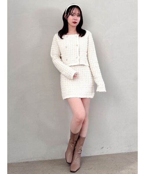 dazzlin（ダズリン） ジャケット ノーカラージャケット 「セットアップ