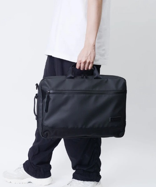 美品　マスターピース　3way　ビジネスバッグ レザー　ナイロン　ネイビー master-piece（マスターピース） ビジネスバッグ slick 3WAYブリーフ