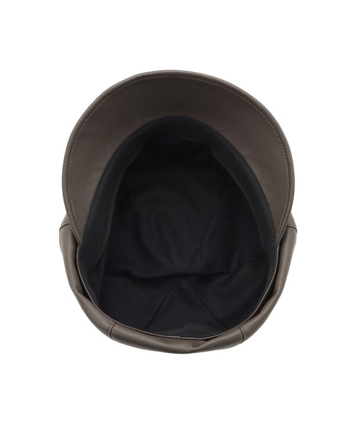 FURLA 帽子 キャスケット ”フェイクレザー レディース