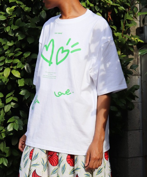 tシャツ 「moyan ecri」message illustration long Tshirts レディース メンズ moyan ecri tシャツ 「moyan ecri」メッセージプリントTシャツ