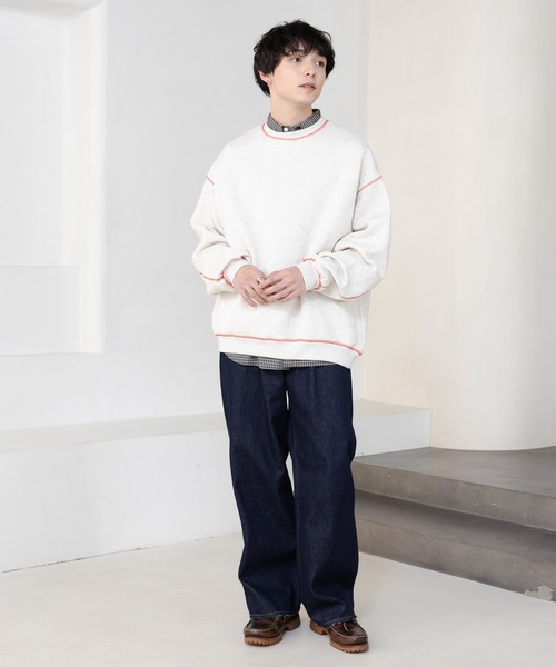 ディーゼル　一回着用　濃インディゴブルー　バギー　ワイドトラウザージーンズ　25 RAGEBLUE（レイジブルー）の「12oz loose fit denim buggy pants