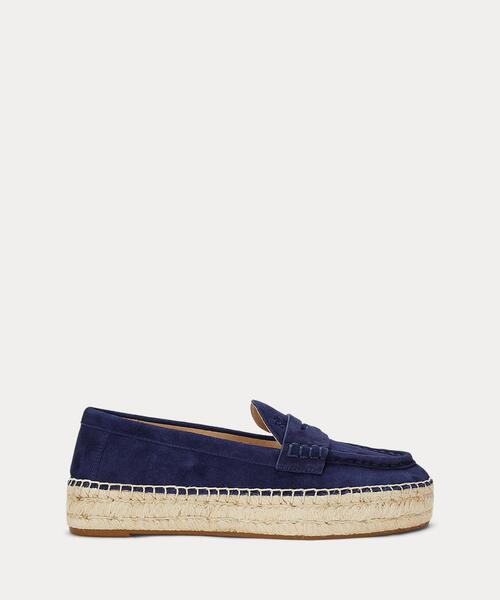 【RALPH LAUREN】 Luize エスパドリーユ ペニー ローファー LAUREN RALPH ローファー Luize スエード エスパドリーユ