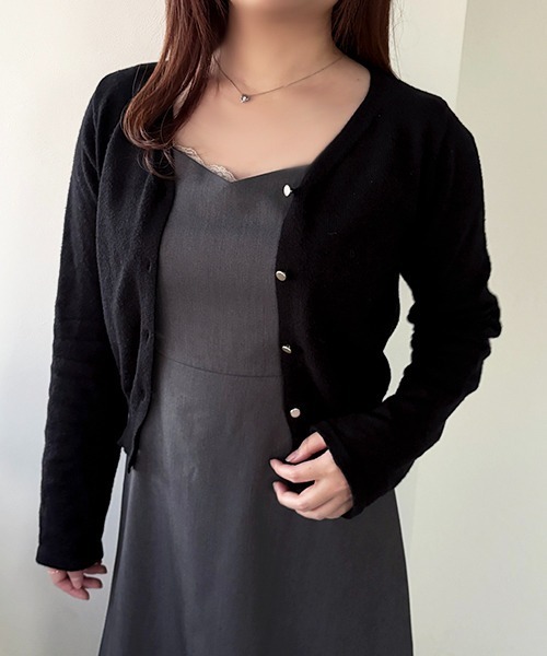 apres jour（アプレジュール） カーディガン 「ファー取り外し可能