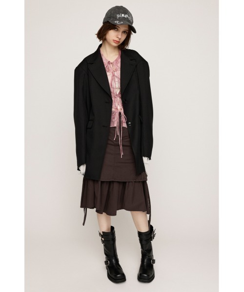 SLY（スライ） スカート L/W WASHED MIDDLE MARMAID SK ローウエスト