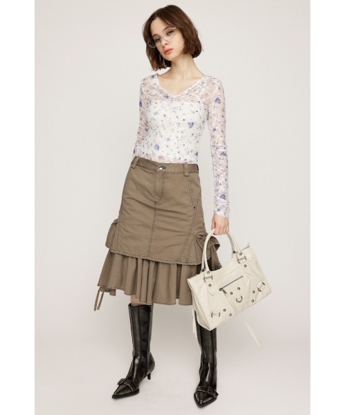 スライ（SLY）/L／W WASHED MIDDLE MERMAID スカート SLY（スライ） スカート L/W WASHED MIDDLE MARMAID SK ローウエスト