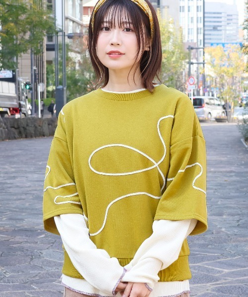 tシャツ ムーブコードプルオーバー レディース