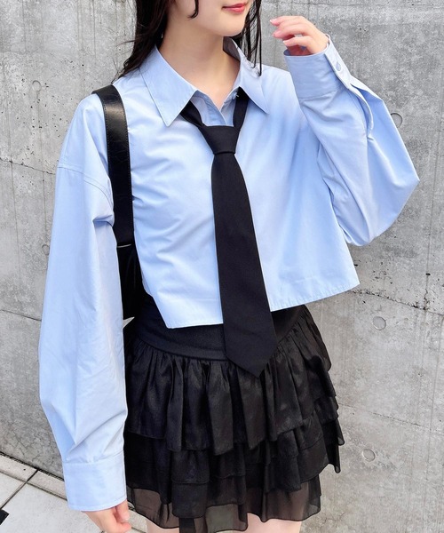 INGNI（イング） ブラウス シャツ ネクタイ付ショートシャツ