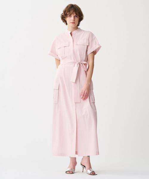 【美品】　beauty&youth タイプライターシャツワンピース ベージュ BEAUTY&YOUTH UNITED ARROWS（ビューティーアンドユース