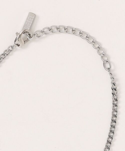 DIESEL ネックレス ディーゼル アクセサリー メンズ シルバー