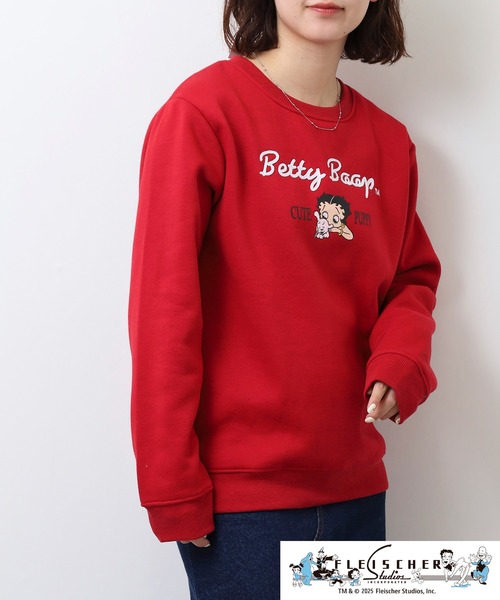 BETTY BOOP トレーナー スウェット BOOP（TM）裏起毛トレーナー