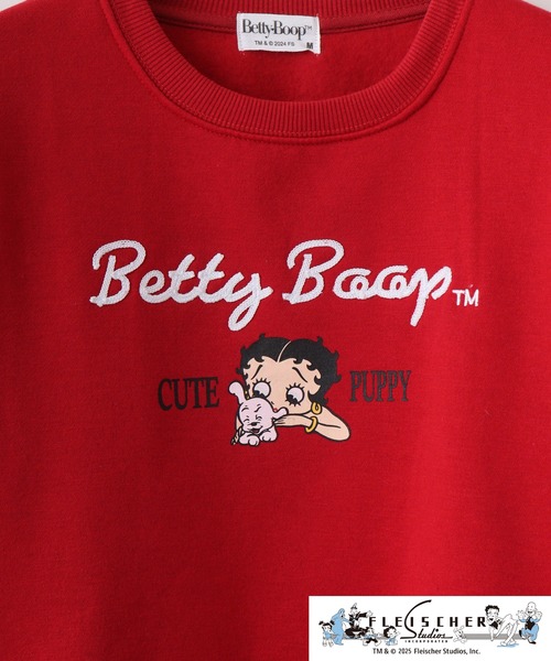 トレーナー スウェット 「Betty Boop(TM) / ベティ ブープ(TM)」裏毛クルーネックスウェット レディース メンズ BETTY BOOP トレーナー スウェット 「Betty Boop(TM) / ベティ