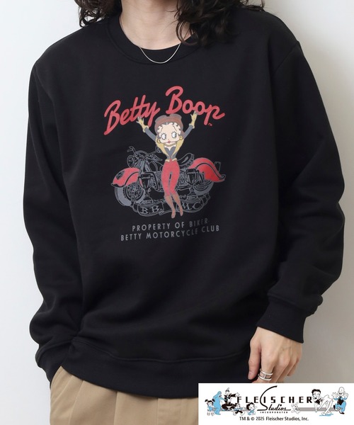 BETTY BOOP トレーナー スウェット BOOP（TM）裏起毛トレーナー