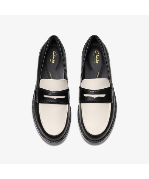 Clarks キルト ローファー レザー シルバー メタリック ウエッジ 商品検索 -Clarks (クラークスジャパン) 公式通販