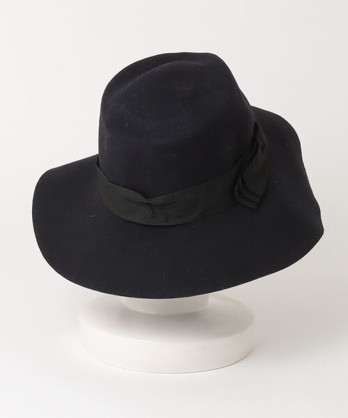 「BRONTE」 リボンハット - ネイビー レディース_画像2