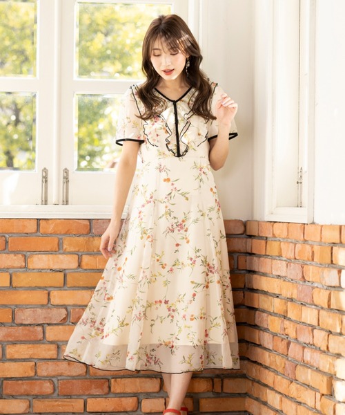 Rose Tiara ローズティアラ コットン ティアード ワンピース 42 Rose Tiara - 新品ローズティアラ 42 ティアードワンピース
