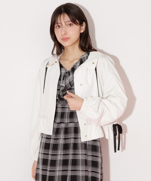 JILL STUART ジルスチュアート リボン ナイロンぺプラムブルゾン JILL by JILL STUART（ジルバイジルスチュアート） ブルゾン アウター