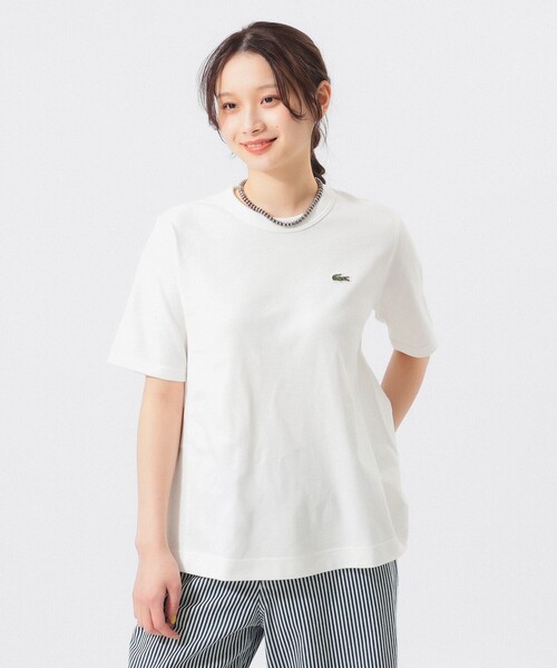 tシャツ 「別注」LACOSTE / ヘビー ピケ Aライン Tシャツ レディース LACOSTE tシャツ 「別注」LACOSTE / ヘビー ピケ Aライン T