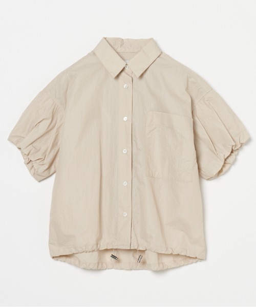 ブラウス シャツ Puff sleeve top レディース HELIOPOLE ブラウス シャツ PUFF SLEEVE DRAWSTRING SHIRT
