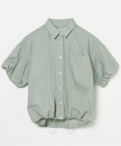 ブラウス シャツ Puff sleeve top レディース HELIOPOLE ブラウス シャツ PUFF SLEEVE DRAWSTRING SHIRT