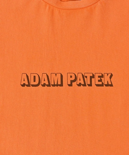 tシャツ 「ADAMPATEK/アダムパテック」shadow logo short sleeve T/シャドウロゴプリントTシャツ レディース メンズ ADAM PATEK tシャツ 「ADAMPATEK/アダムパテック」shadow logo