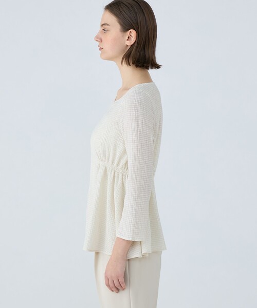 Ballsey tシャツ モザイクジャージー ウエストギャザープル