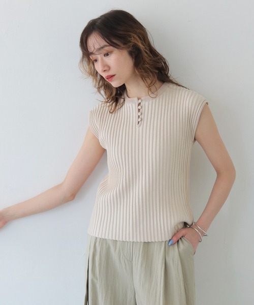 え*び様 マーガレットハウエル リネン フレンチスリーブニット II