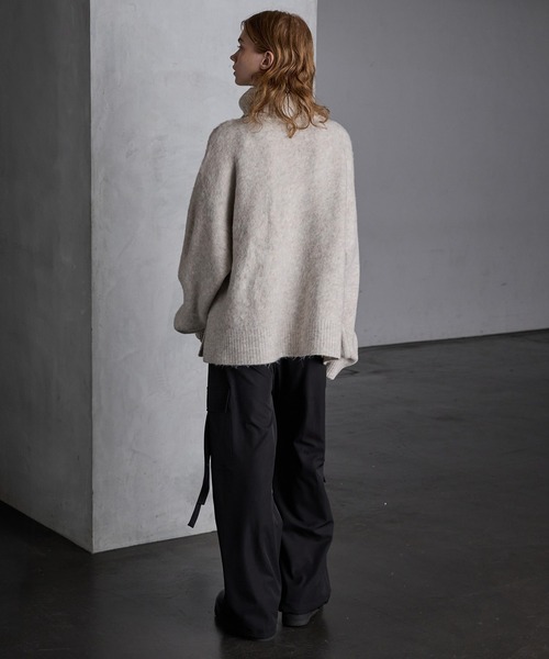 「SERACE」 タートルネックニット L ブラック メンズ_画像8