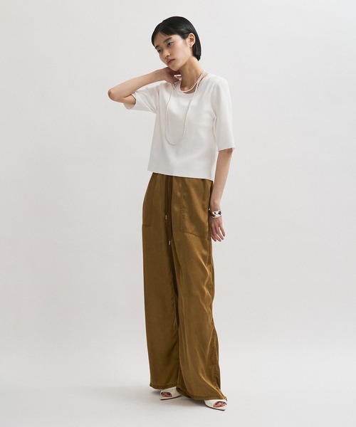 ADAM ET ROPE' tシャツ 「サステナブル」クールタッチニットT