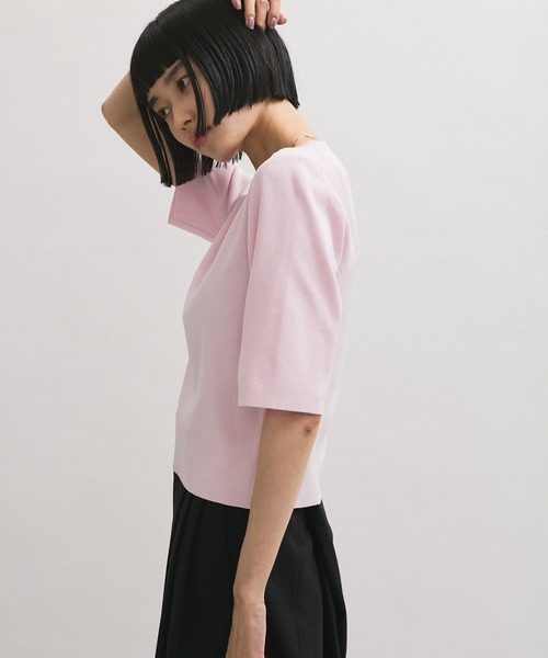 ADAM ET ROPE' tシャツ 「サステナブル」クールタッチニットT