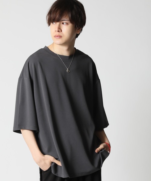 半袖カットソー ARCADE tシャツ 身にまとうUVケア！梨地素材 クルーネック