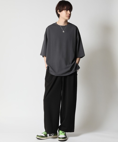 ARCADE tシャツ 身にまとうUVケア！梨地素材 クルーネック