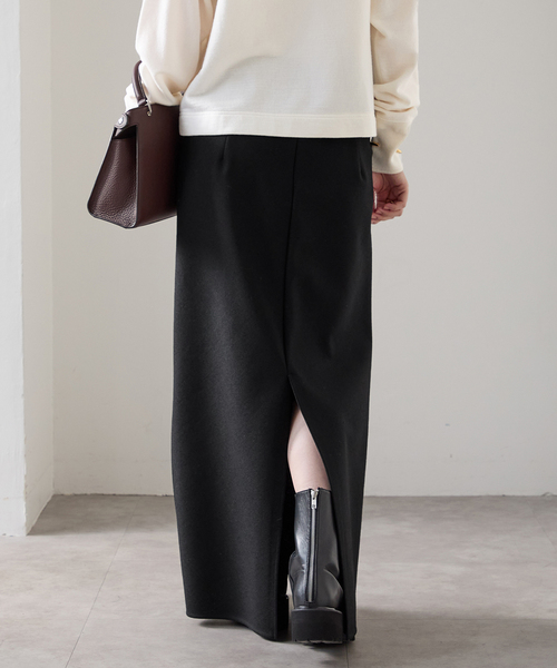 「VERMEIL par iena」 タイトスカート 36 チャコールグレー レディース_画像3