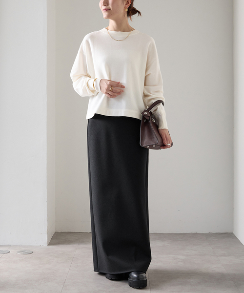 「VERMEIL par iena」 タイトスカート 36 チャコールグレー レディース_画像4