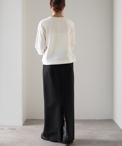 「VERMEIL par iena」 タイトスカート 36 チャコールグレー レディース_画像6