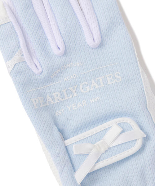 ★PEARLYGATES[パーリーゲイツ] 細リボン両手グローブ 女性用 ★ PEARLY GATES 手袋 「PEARLY GATES」細リボン両手グローブ (両手