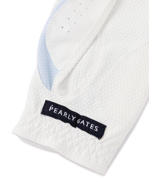 ★PEARLYGATES[パーリーゲイツ] 細リボン両手グローブ 女性用 ★ PEARLY GATES 手袋 「PEARLY GATES」細リボン両手グローブ (両手