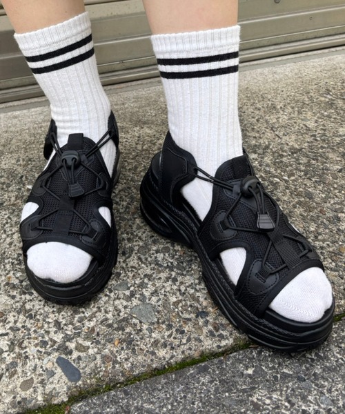 TOP SHOP ロンドン買い サイズ限定即発 メッシュサンダル SPINNS サンダル メッシュサンダル/コード紐 レディース