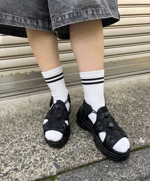 [SALE!!] ★  Jayla★ サンダル THROW by SLY | 【THROW】SQUARE TOE PLAT FORM サンダル