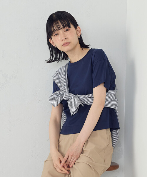 COMME CA ISM tシャツ ボックスシルエット クロップド丈 T