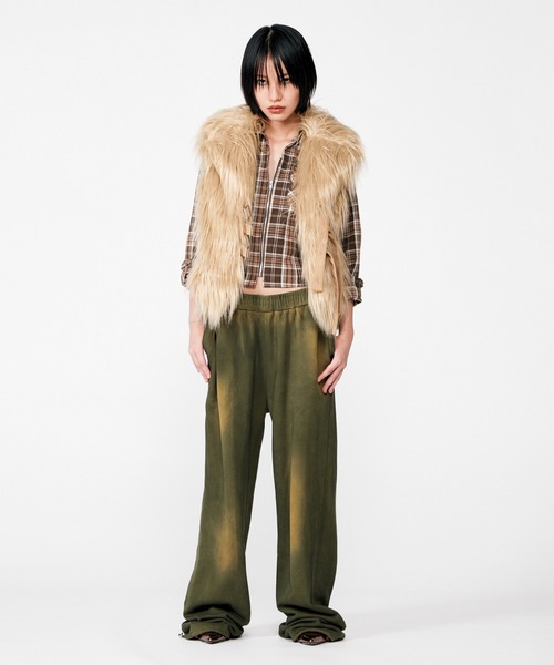 BEEDEN ブラウス シャツ COMPACT ZIP UP CHECK SHIRT レディース