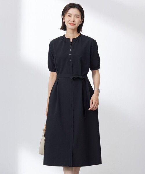 【SALE】ジェイプレス　ワンピース J.PRESS（J.プレス） ワンピース 半袖 「洗える・吸水速乾」DRYライト
