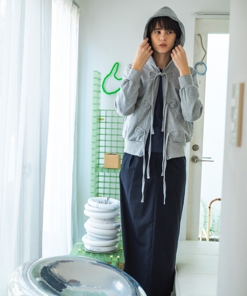 帽子 soduk 店舗 パーカー soduk 26SS新作 ribbon zip hoodie リボンジップフーディー レディース ZOZOTOWN Yahoo 店 - 通販 - Yahoo ショッピング