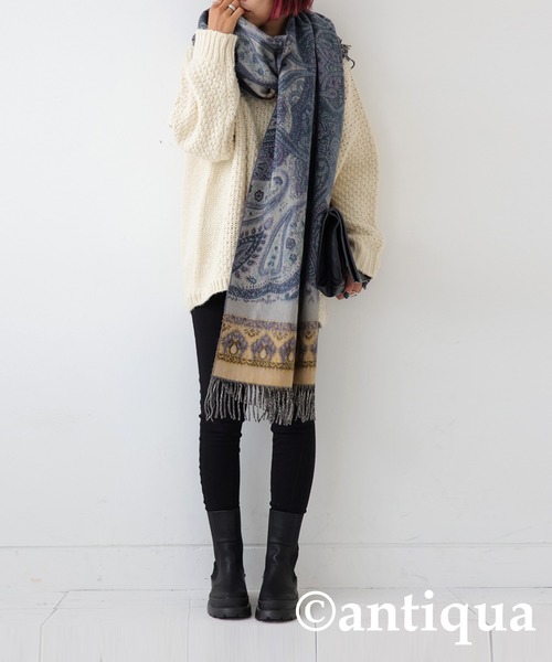 antiqua（アンティカ） 「patterntorso」ショートブーツ LL ブラック