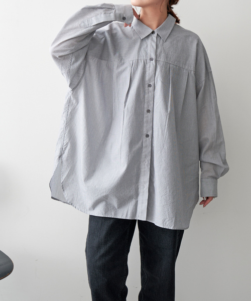 「Spick & Span」 長袖シャツ FREE グレー レディース