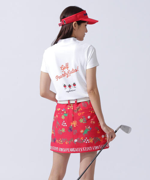 PEARLY GATES tシャツ 「PEARLY GATES」地柄カノコボーダー半袖