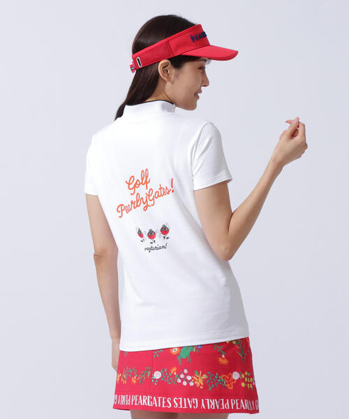 PEARLY GATES tシャツ 「PEARLY GATES」地柄カノコボーダー半袖 PEARLY GATES tシャツ 「PEARLY GATES」地柄カノコボーダー半袖