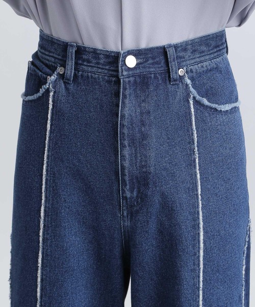 HARE デニムパンツ HARE 「HARE」 デニムパンツ SMALL ブルー メンズ : ZOZOTOWN