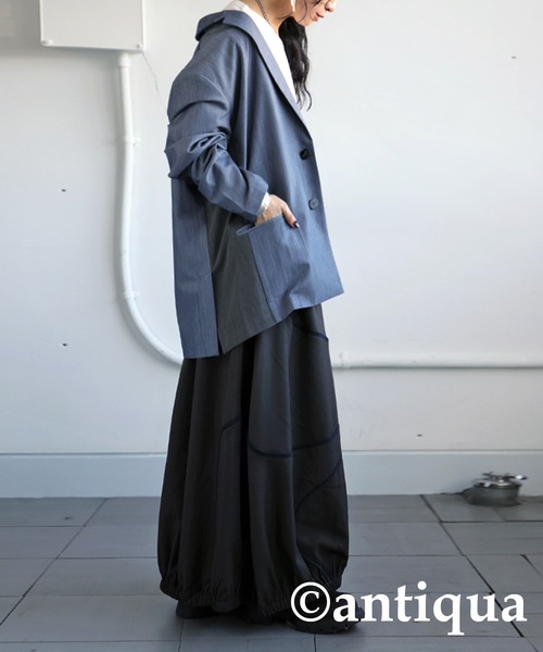 [antiqua] [tree cafe] tailored jacket P голубой женский 