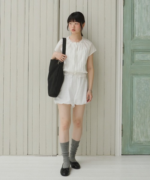ブラウス シャツ frill line puff blouse / フリルラインパフブラウス レディース GIUNON ブラウス シャツ frill line puff blouse / フリルライン